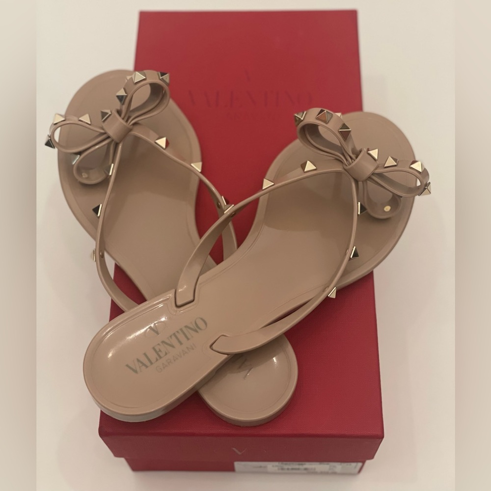 Valentino Rockstud Thong Sandal